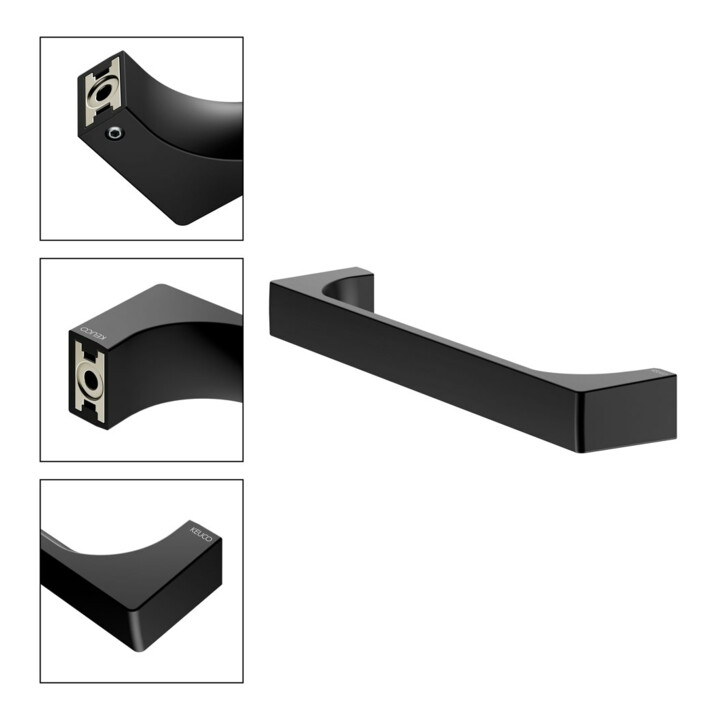 Keuco Poignée Edition 11 Largeur 322mm, noir mat