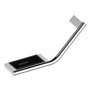 Keuco Poignée Plan 135G, avec porte-savon, D, chrome/noir-gr.
