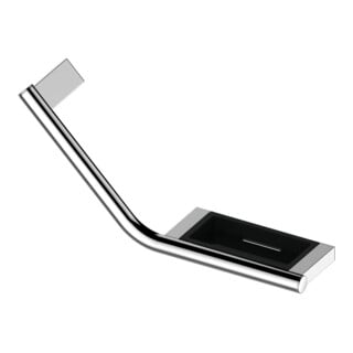 Keuco Poignée Plan 135G, avec porte-savon, L, blanc/anthracite-gris