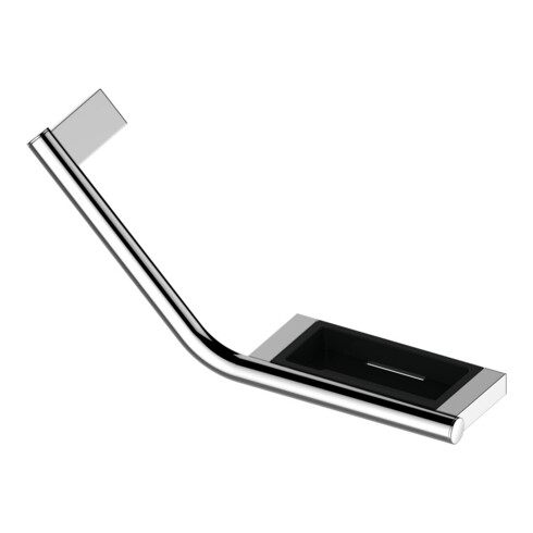 Keuco Poignée Plan 135G, avec porte-savon, L, blanc/anthracite-gris