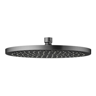 Keuco Pomme de douche 250 mm, ronde, plastique, noir-chrome