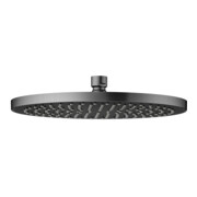 Keuco Pomme de douche 250 mm, ronde, plastique, noir-chrome