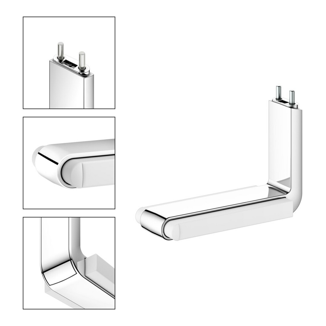 Keuco Porte-papier toilette AXESS chromé/blanc
