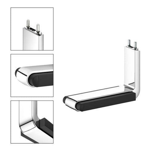 Keuco Porte-papier toilette AXESS chromé/noir