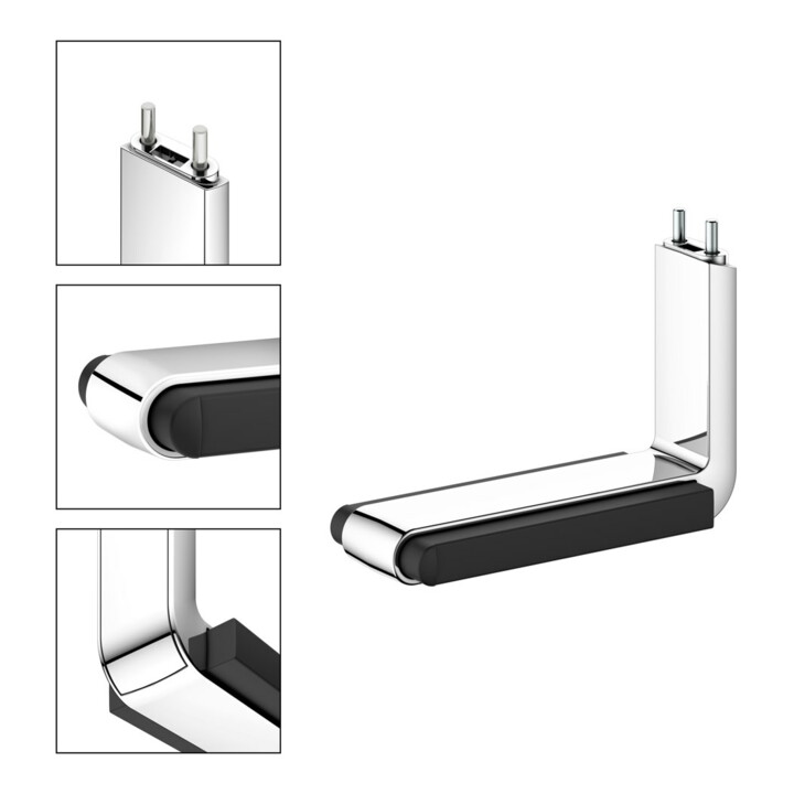 Keuco Porte-papier toilette AXESS chromé/noir