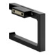 Keuco Porte-papier toilette Edition 11 noir mat, ouvert, pour largeur de rouleau 100/120 mm-2