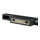 Keuco Porte-papier toilette Edition 11 noir mat, ouvert, pour largeur de rouleau 100/120 mm