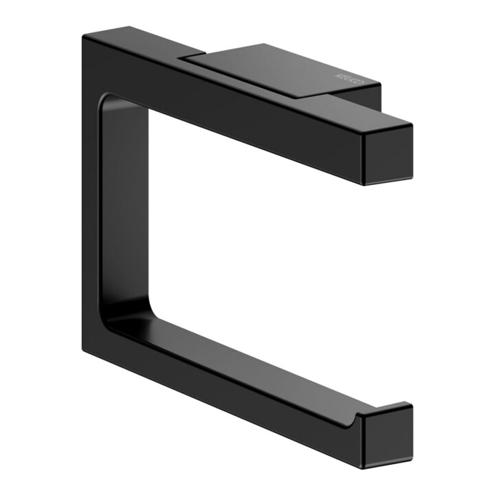 Keuco Porte-papier toilette Edition 11 noir mat, ouvert, pour largeur de rouleau 100/120 mm
