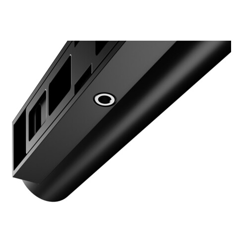 Keuco Porte-papier toilette Plan forme ouverte, version droite, noir