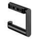 Keuco Porte-papier toilette Plan forme ouverte, version droite, noir