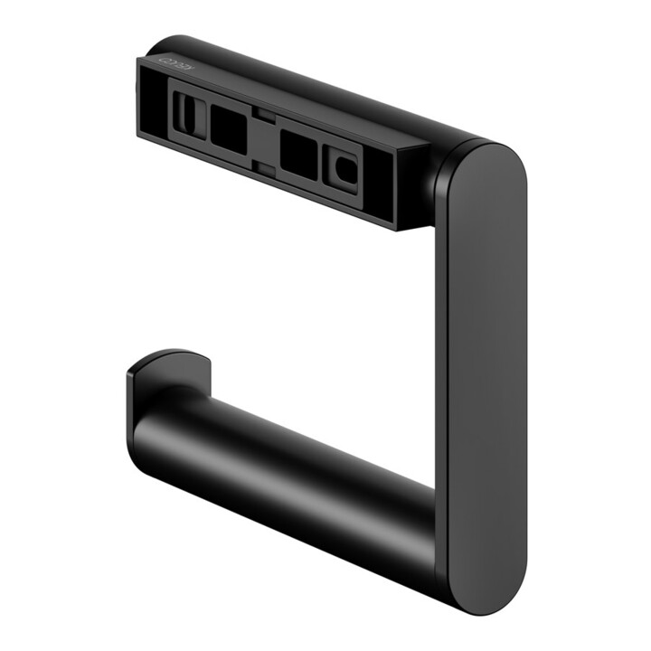 Keuco Porte-papier toilette Plan forme ouverte, version droite, noir