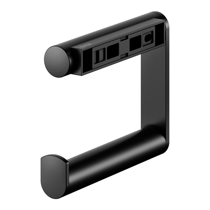 Keuco Porte-papier toilette Plan forme ouverte, version droite, noir