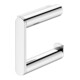 Keuco Porte-papier toilette Plan off Form, version droite, acier inoxydable-1