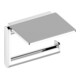 Keuco Porte-papier toilette Plan ouvert, avec tablette, chromé/noir-1