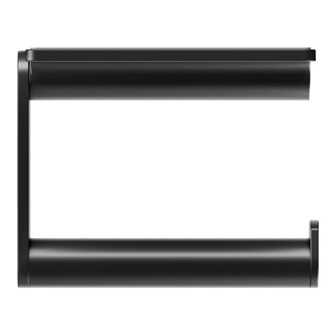 Keuco Porte-papier toilette Plan ouvert, avec tablette, noir mat / noir