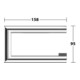Keuco Porte-papier toilette REVA chromé, ouvert, pour rouleaux 100/120 mm-2