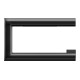 Keuco Porte-papier toilette REVA noir mat, ouvert, pour rouleaux largeur 100/120 mm