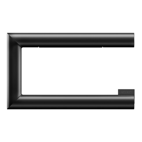 Keuco Porte-papier toilette REVA noir mat, ouvert, pour rouleaux largeur 100/120 mm