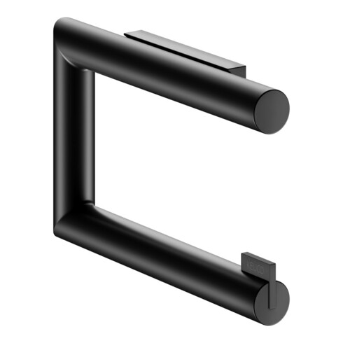 Keuco Porte-papier toilette REVA noir mat, ouvert, pour rouleaux largeur 100/120 mm