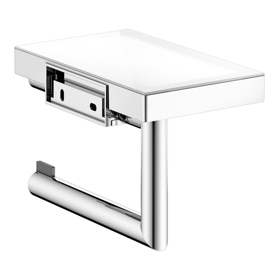 Keuco Porte-papier toilette REVA vc, en verre, ouvert, largeur rouleau 100/120 mm