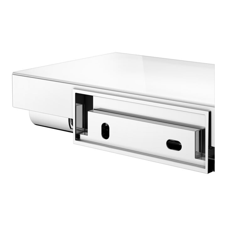 Keuco Porte-papier toilette REVA vc, en verre, ouvert, largeur rouleau 100/120 mm