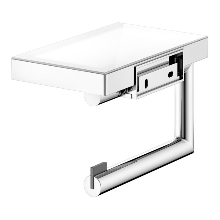Keuco Porte-papier toilette REVA vc, en verre, ouvert, largeur rouleau 100/120 mm