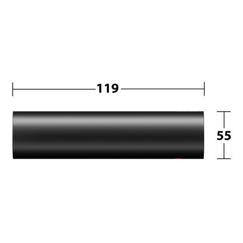 Keuco Porte-rouleaux de papier toilette REVA noir mat, pour largeur de rouleau 100/120 mm