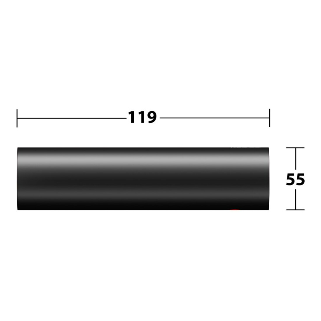 Keuco Porte-rouleaux de papier toilette REVA noir mat, pour largeur de rouleau 100/120 mm