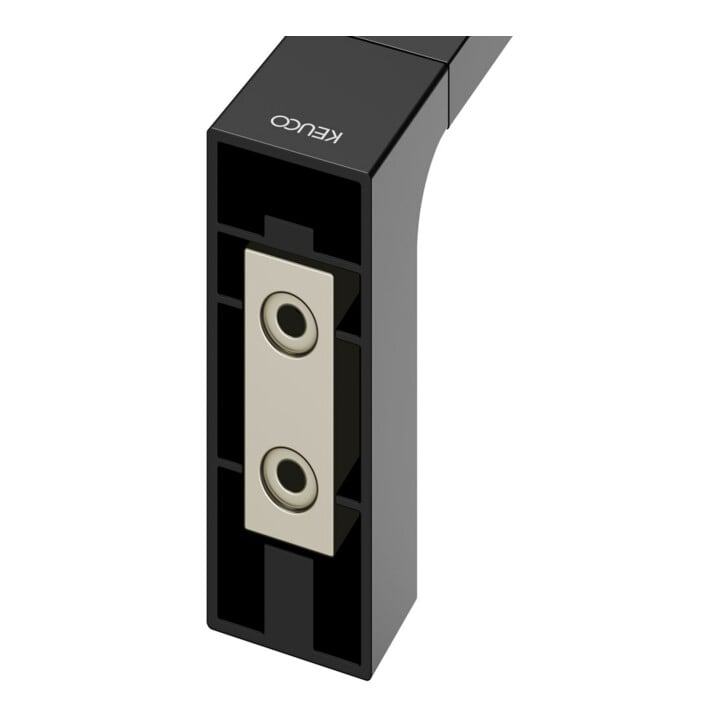 Keuco Porte-serviettes Edition 11 1 pce, fixe, 450 mm, noir mat