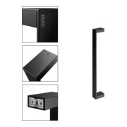 Keuco Porte-serviettes Edition 11 483 mm, pour 6 serviettes invité, noir mat-2