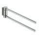 Keuco Porte-serviettes Plan 2 pcs, 300 mm, pivotant, acier inoxydable-1