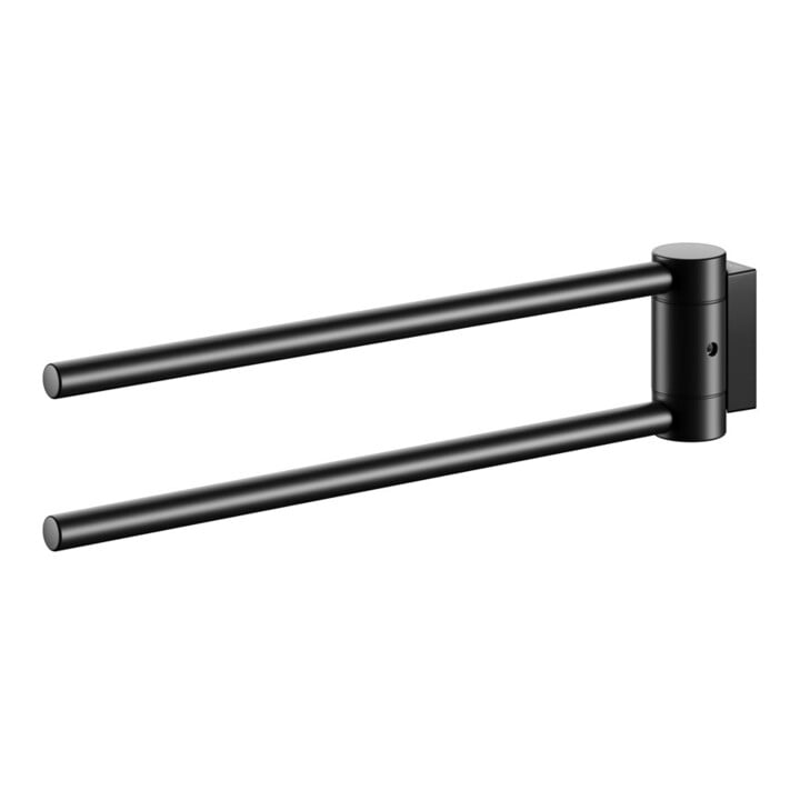 Keuco Porte-serviettes Plan 2 pcs, 300 mm, pivotant, noir