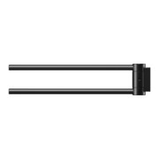 Keuco Porte-serviettes Plan 2 pcs, 300 mm, pivotant, noir-4