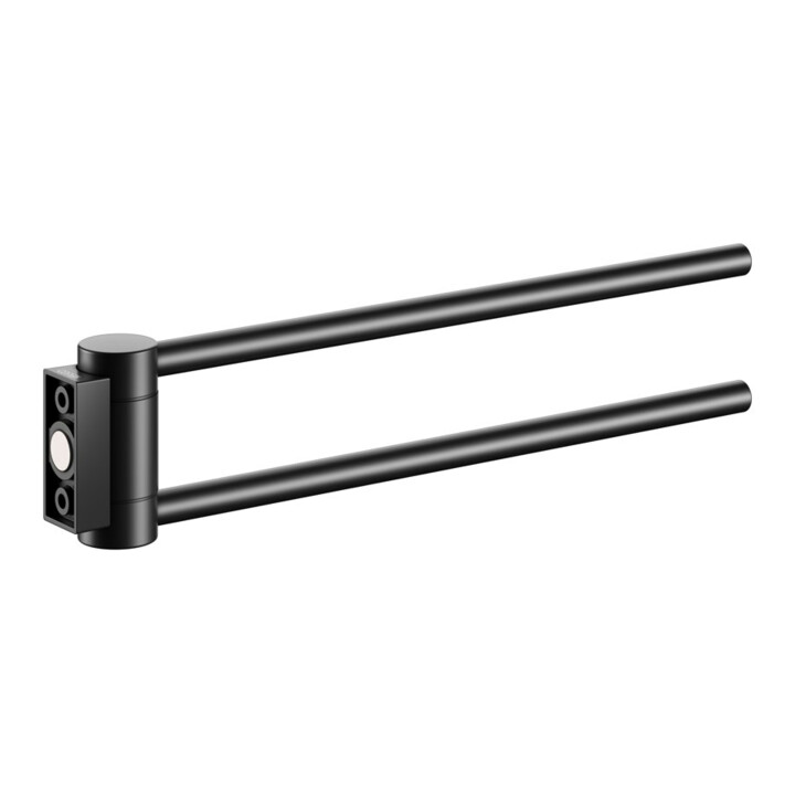 Keuco Porte-serviettes Plan 2 pcs, 300 mm, pivotant, noir