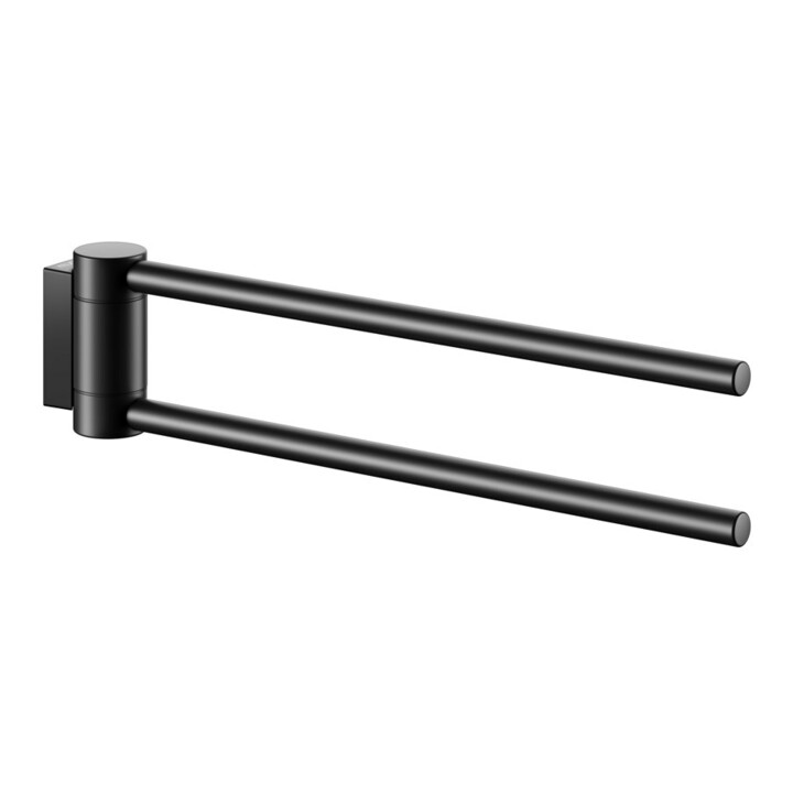 Keuco Porte-serviettes Plan 2 pcs, 300 mm, pivotant, noir