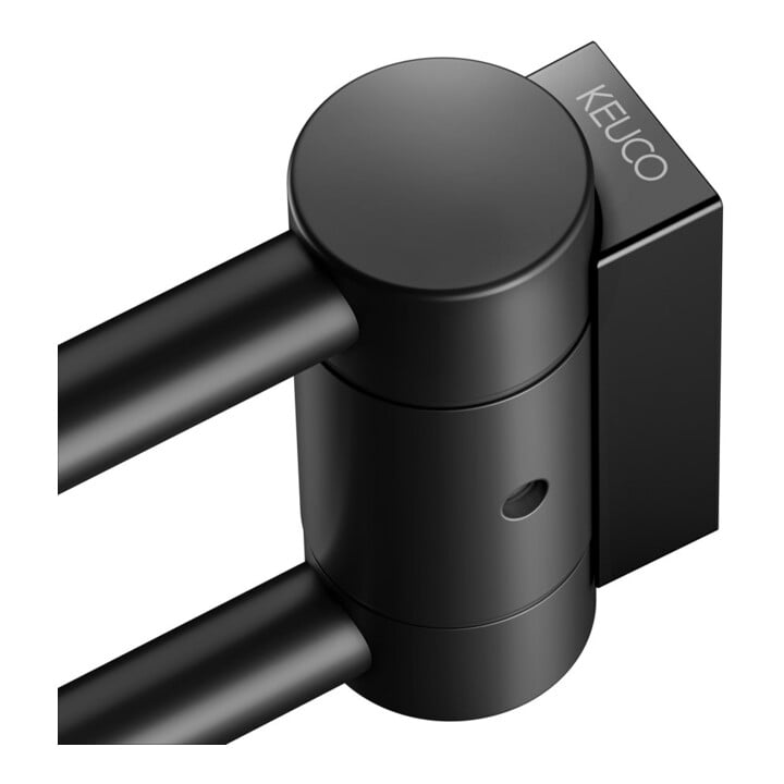 Keuco Porte-serviettes Plan 2 pcs, 300 mm, pivotant, noir