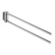 Keuco Porte-serviettes Plan 2 pcs, 438 mm, pivotant, alu argenté anodisé/vc-1