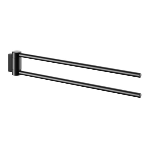Keuco Porte-serviettes Plan 2 pcs, 438 mm, pivotant, noir