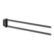 Keuco Porte-serviettes Plan 2 pcs, 438 mm, pivotant, noir