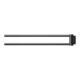 Keuco Porte-serviettes Plan 2 pcs, 438 mm, pivotant, noir
