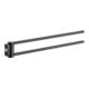 Keuco Porte-serviettes Plan 2 pcs, 438 mm, pivotant, noir
