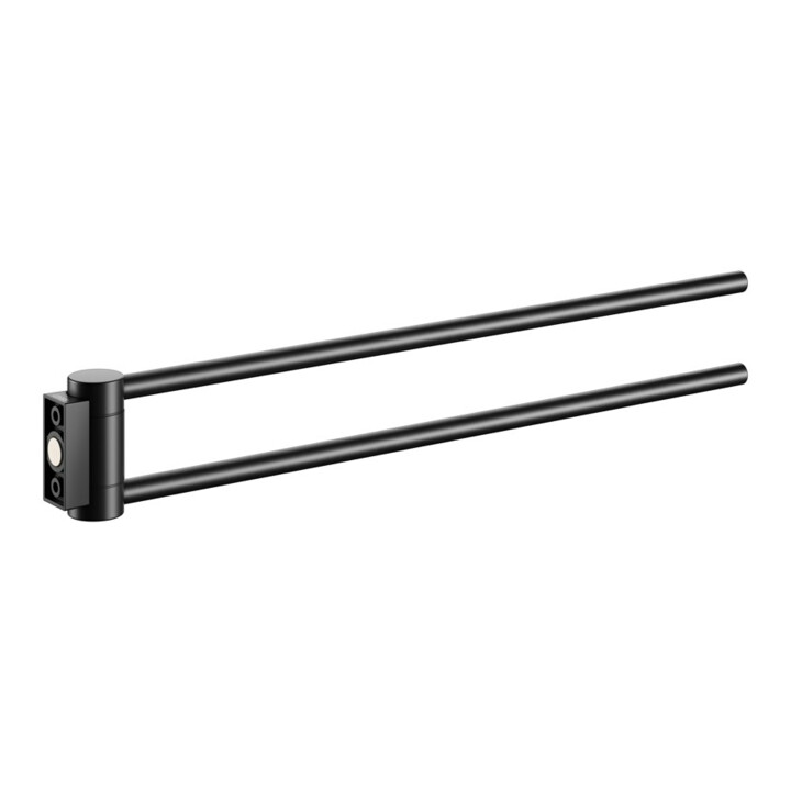 Keuco Porte-serviettes Plan 2 pcs, 438 mm, pivotant, noir