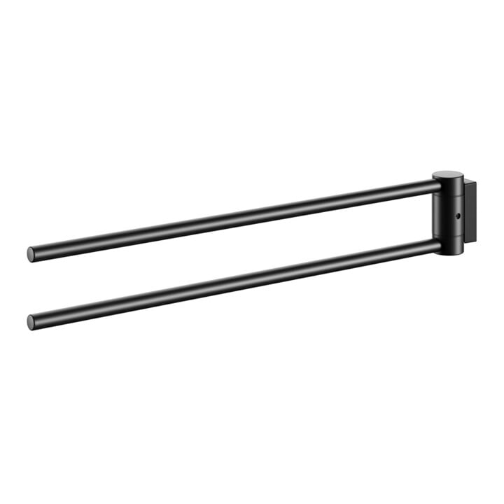 Keuco Porte-serviettes Plan 2 pcs, 438 mm, pivotant, noir