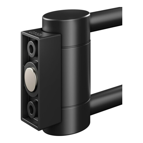 Keuco Porte-serviettes Plan 2 pcs, 438 mm, pivotant, noir