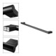 Keuco Porte-serviettes Plan largeur 851 mm, noir mat-4