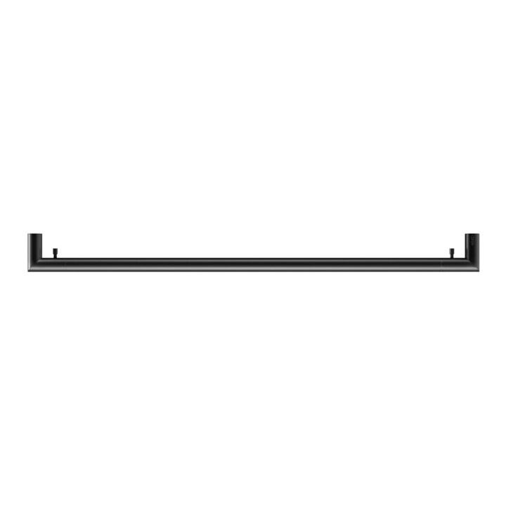 Keuco Porte-serviettes REVA avec porte-savon intégré, L 800 mm, noir mat