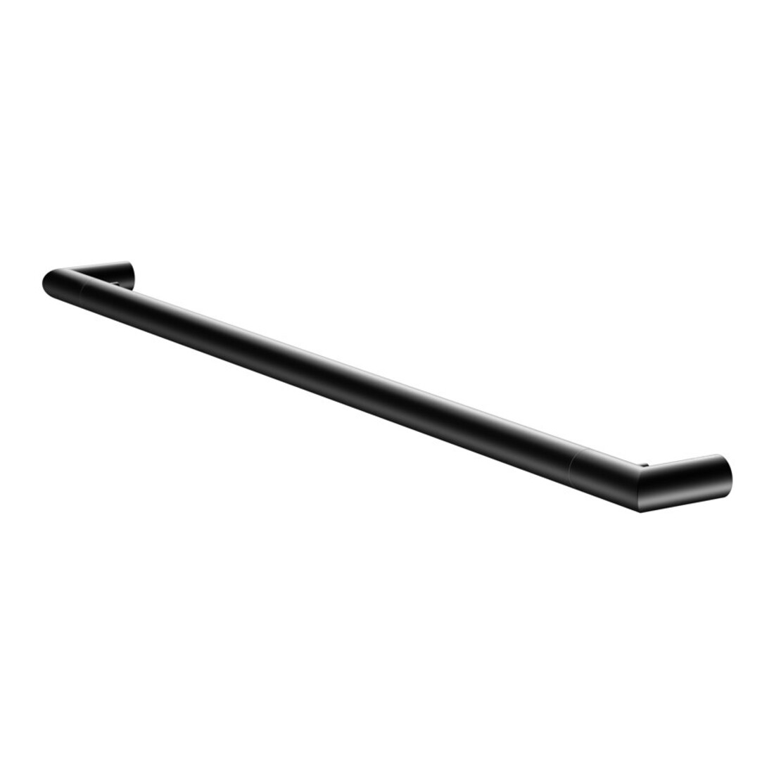 Keuco Porte-serviettes REVA avec porte-savon intégré, L 800 mm, noir mat