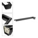 Keuco Porte-serviettes REVA Ext. 450 mm, 2 pcs, fixe, noir mat