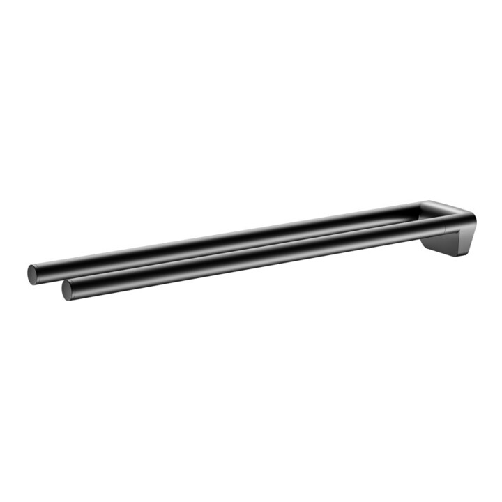 Keuco Porte-serviettes REVA Ext. 450 mm, 2 pcs, fixe, noir mat