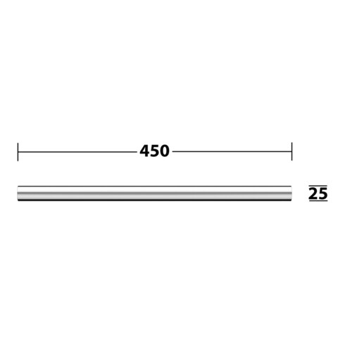 Keuco Porte-serviettes REVA Ext. 450 mm, chromé, 1 t, fixe